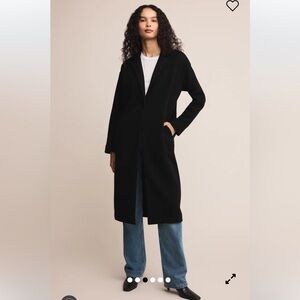 {NWT} Z Supply Mason Knit Coat in Black - Large